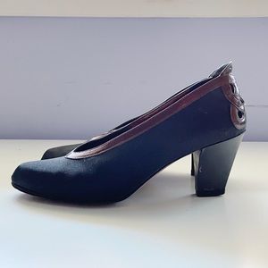 Vintage 90s Black Heels from Italy